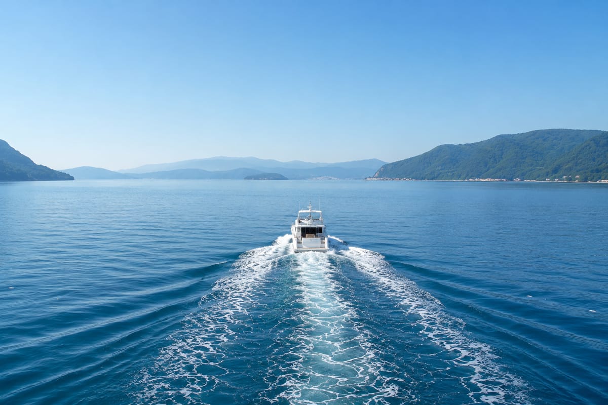 函館湾の海