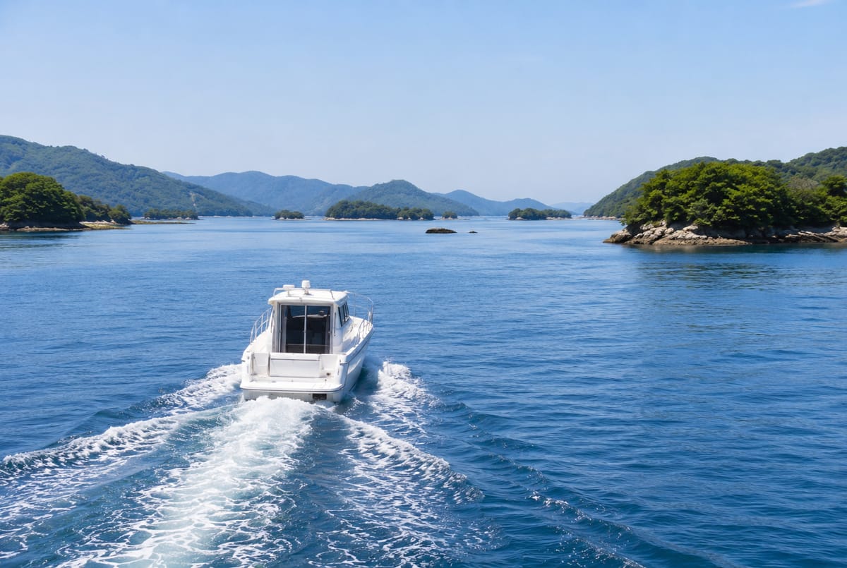 長崎・佐世保沖の海