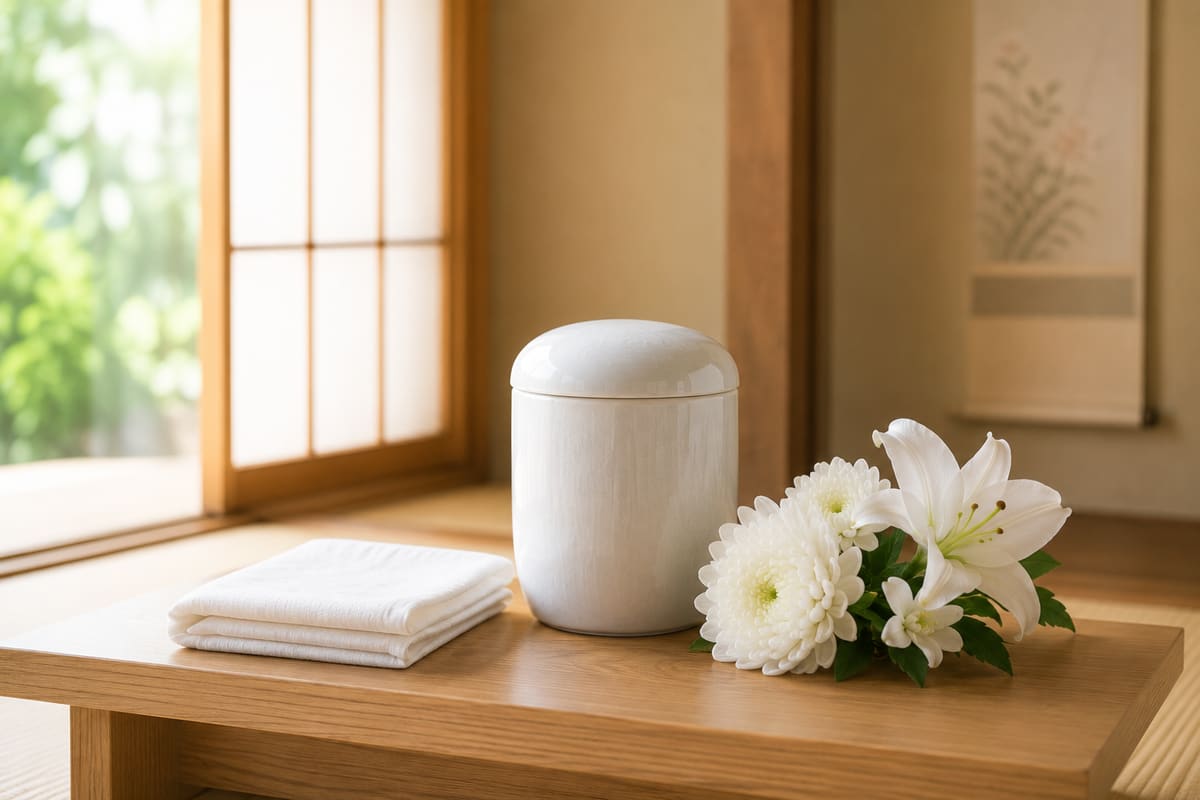 白い布と骨壷——器を見送る支度